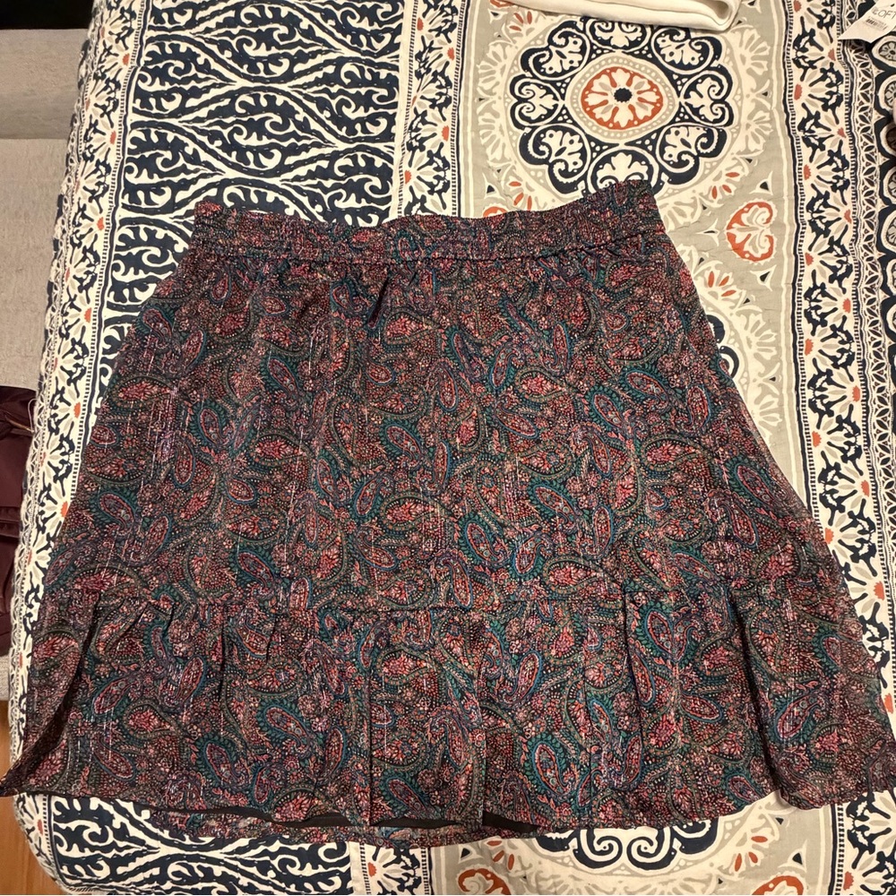 LOFT Charcoal Textured Skirt